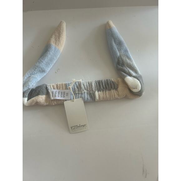PJ Salvage Spa Headband Wristband 3 Piece Set Blue White NWT - Picture 2 of 4